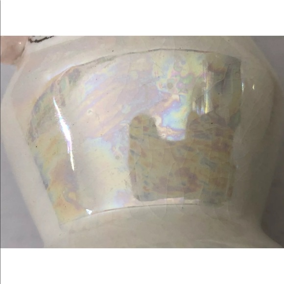 $6 each! Lot 2 Perfume Bottles Stopper porcelain Iridescent Opalescent VINTAGE - Picture 5 of 12